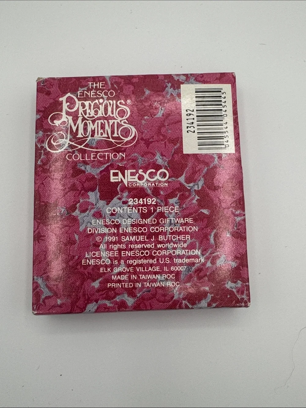 Precious Moments 1991 Snowflake Ornament To My Niece Box 234192 Samuel Butcher